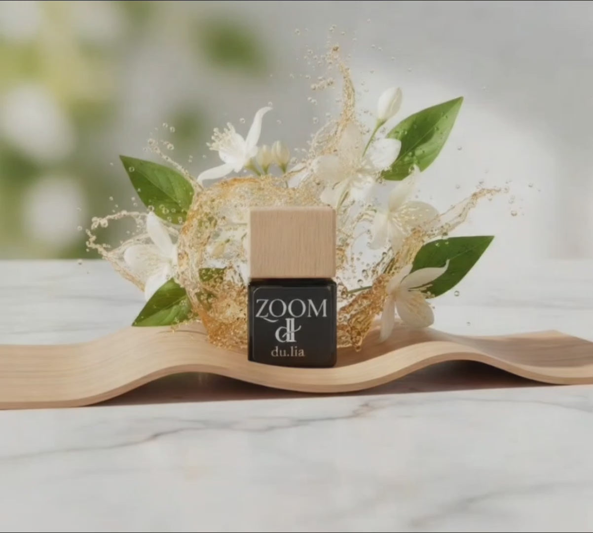 DU.LIA ZOOM citrus-neroli luxury car perfume bottle — handcrafted long-lasting hanging freshener