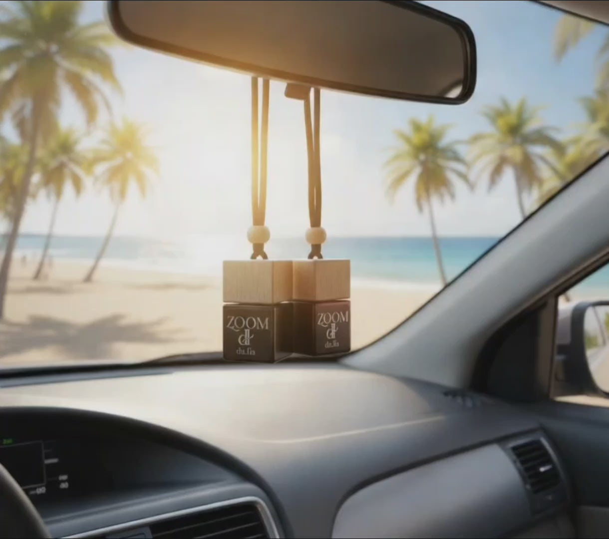 ZOOM bright citrus and floral car perfume by DU.LIA — energizing long-lasting scent with orange blossom and basil